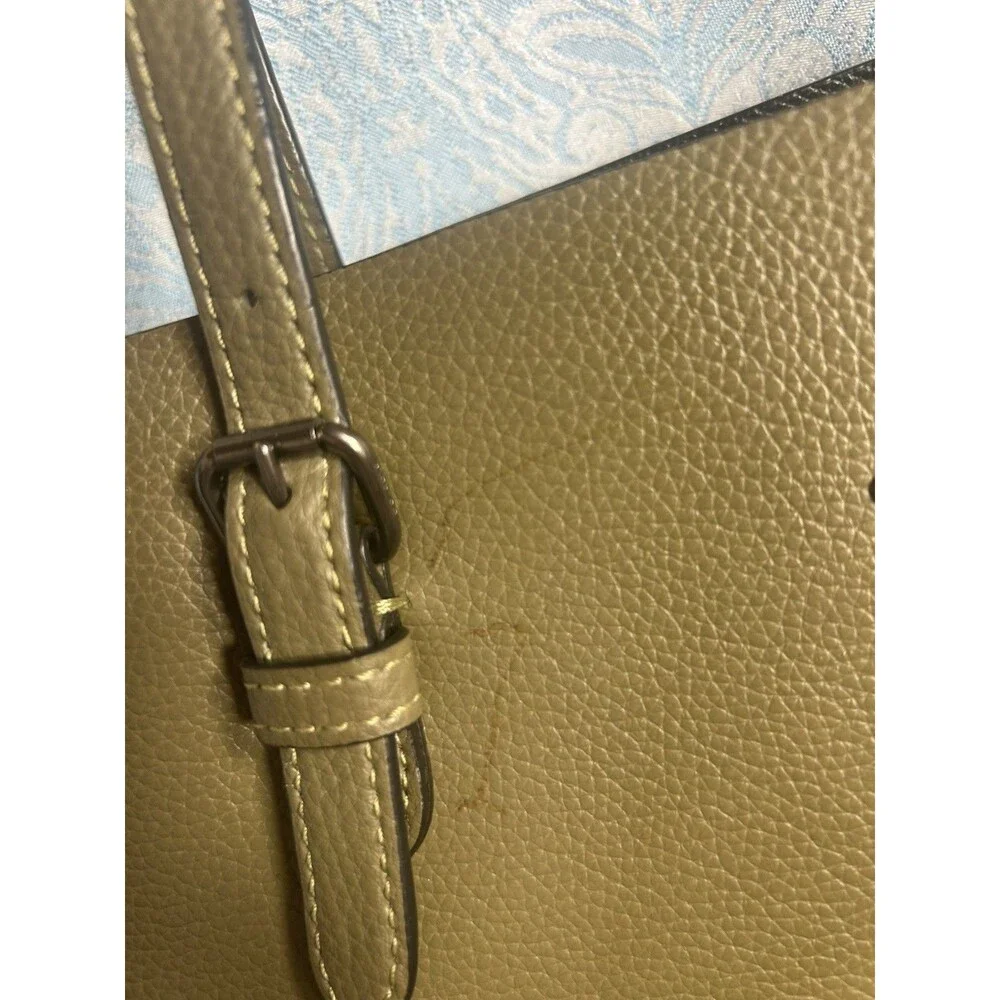 Authentic COACH Mollie 25 Tote Bag 22 In olive green - Picture 8 of 13